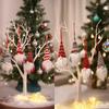 Mingguan Christmas Decoration Set: 8 Knitted Forest Man Doll Ornaments for Tree