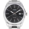 Casio Casio Standard Cheap Casio Watch Quartz Analog Brass Stainless Steel Metal Silver Black Men's 3-Hand MTP-1302D-1A1
