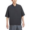 Nike Proteção Solar Técnica Resistente à Água Tecido Ajuste Solto Proteção UV Camisa Polo de Manga Curta Masculina Camisas Polo Preto Carvão FZ0705-060
