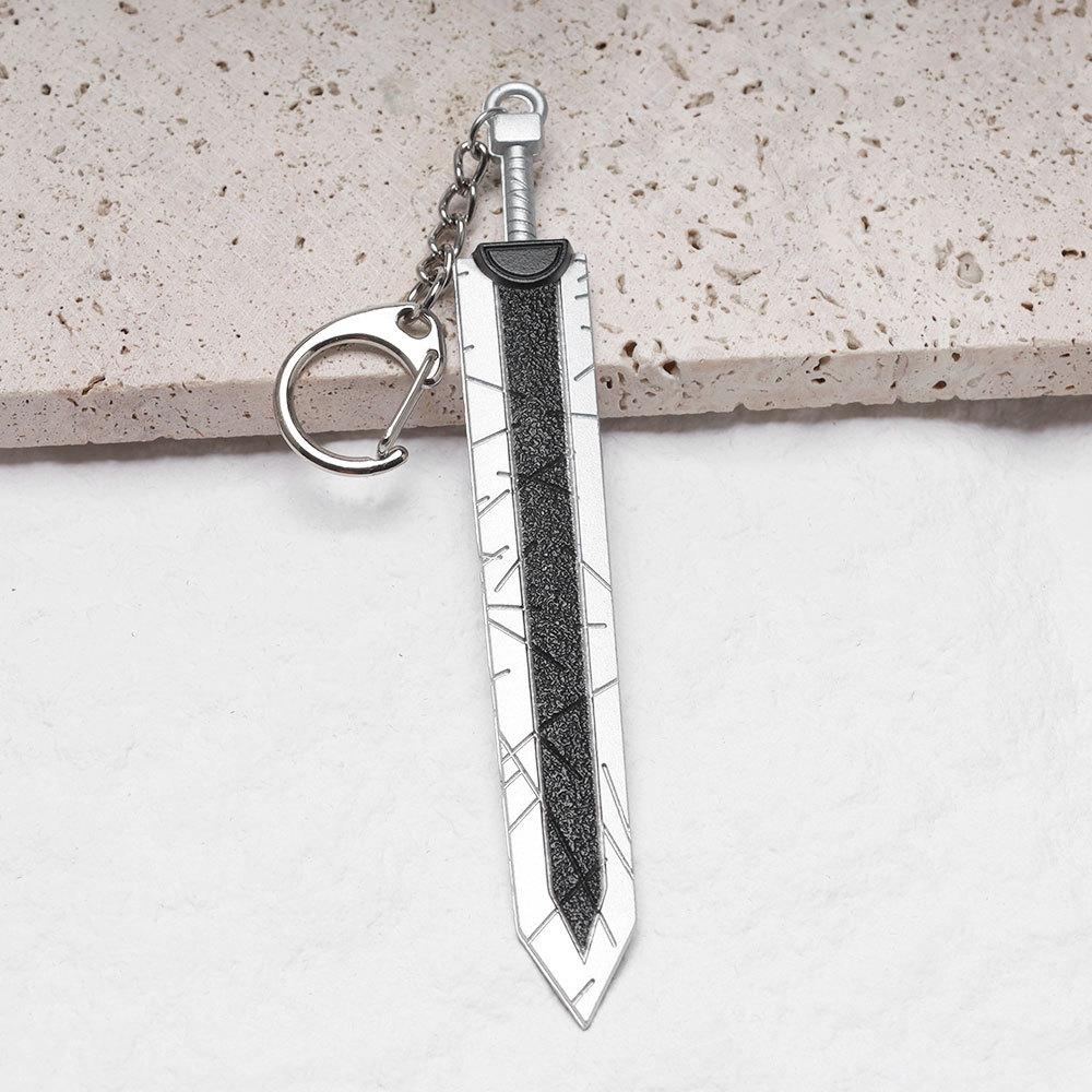 Berserk Guts Dragon Slayer Sword Keychain Pendant - Creative Weapon Ornament Hanger