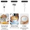 USB-Rechargeable Handheld Electric Milk Frother & Egg Beater