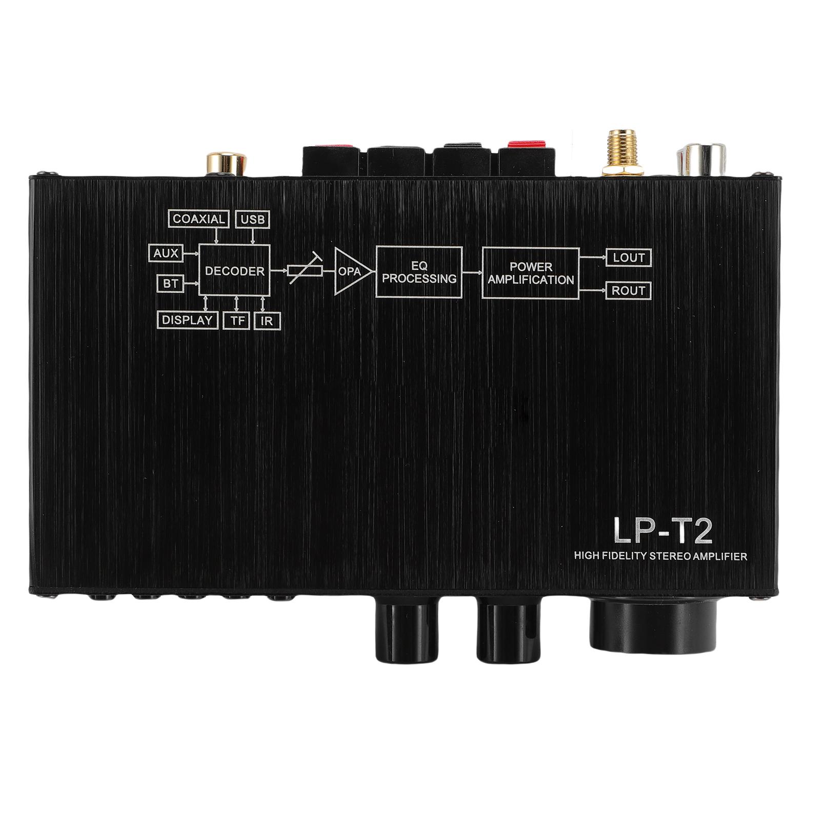 

2.1-канальный стереоусилитель Bluetooth 5.1 Hi-Fi цифровой усилитель коаксиальный USB воспроизведение без потерь USB EU Plug