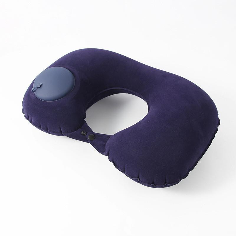 Travel U Shape Neck Pillow Cushion Automatic Air Inflatable Pillow Compress Ring Pillow For Airplane Car Outdoor Super Light