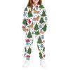 Kinder Kapuzenpullover Set mit Weihnachtsdruck für Jungen und Mädchen