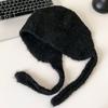 Thickened Ear Protection Hat Windproof Knitted Beanies Bonnet Cute Plush Earmuffs Cap  Women