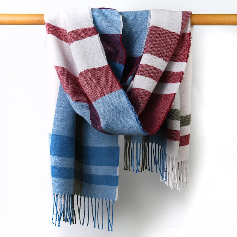 Free Women Scarf Winter Plaid Fringed Scarve Ladies Pashmina Mujer Femme Foulard Bufanda Echarpe Hiver Long Wrap Shawl