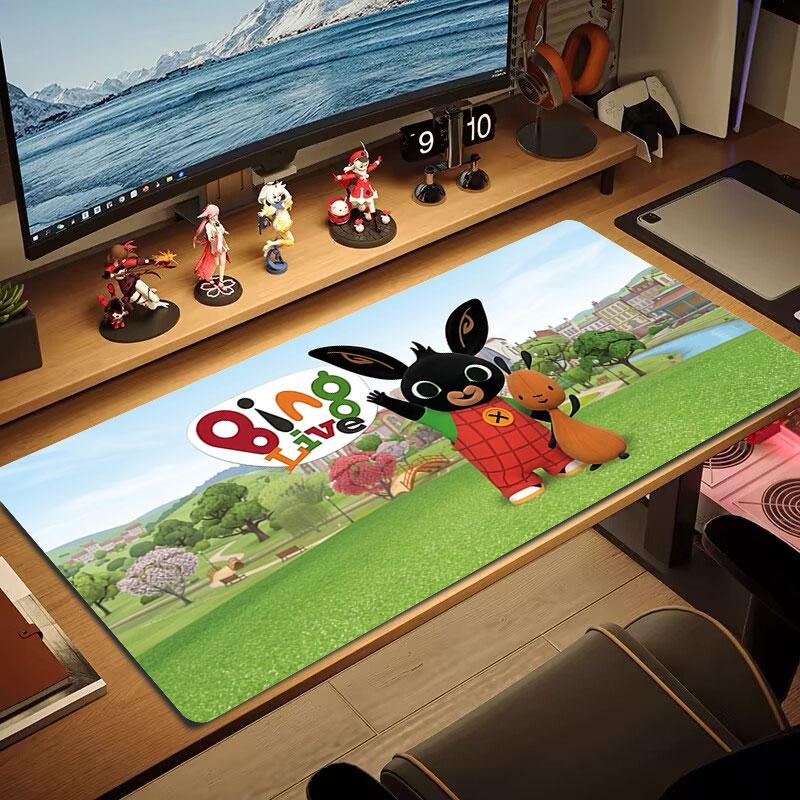 Bing Large Size Mouse Pad Large Gaming Table Cushion Non-slip Laptop Tablet Big Mousepad XXL Mat Mini PC Playmat With Lock edge