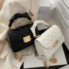 Women PU Leather Shoulder Bags Small Messenger Designer Female 2026 New Fashi Chain Rhomboid Crossbody Bag Ladies Mini Handbag