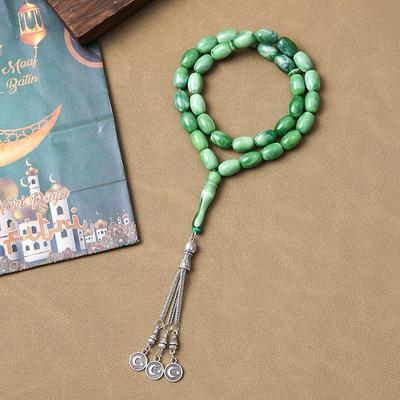 Islamic Handmade 33-Bead Tasbih Prayer Beads - Middle Eastern Zikr Jewelry