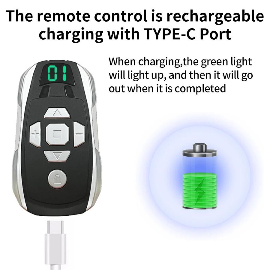 433Mhz Wireless Copy Rechargeable Remote Control Garage Door Gate Key Duplicator Clone Copy Universal Controller Multi-frequency 300-915Mhz