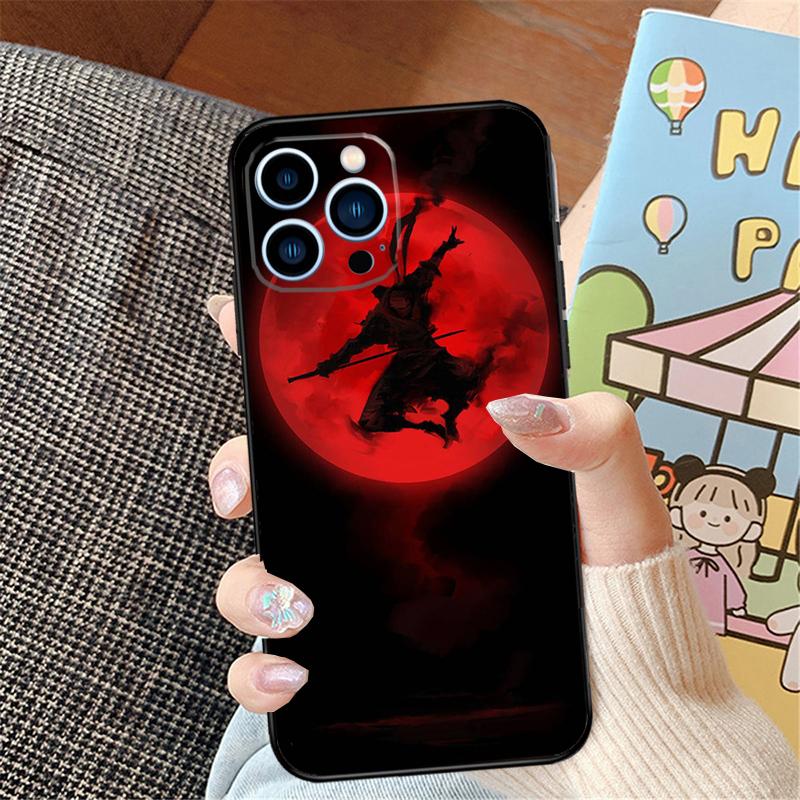 Japan Samurai Ninja Ronin Phone Case For iPhone 16 Pro Max 15 14 11 12 13 Pro Max Mini XR 16e 16 15 Plus Bumper Cover