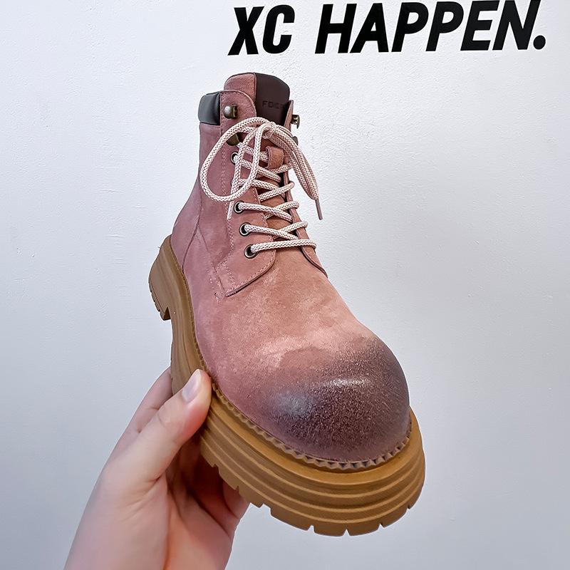 Martin boots men's versatile retro short boots thick-soled casual high-top men's tooling desert boots 2501-A