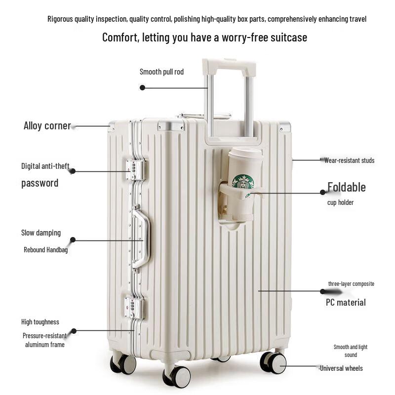 NetEase Yanxuan Aluminum-Magnesium Alloy Hardshell Luggage 22 inches
