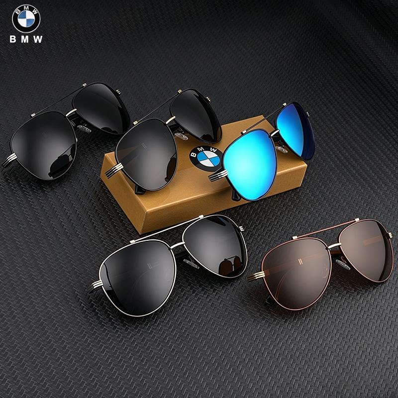 UWGK8 Car Luxury Men Driving Polarized Sunglasses Anti Glare Driver Goggles For BMW X1 X2 X3 X4 X5 X6 E46 E90 E60 F30 Interior Sticker