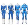 Costume Cosplay Fantastici Quattro 2025 per Uomo e Donna Tute Bodysuit Zentai Uniforme Accessorio Festa di Halloween
