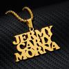 Collana con Nome Personalizzato Uomo Stile Punk Catena a Scatola Acciaio Inossidabile Collana Personalizzata Ciondolo Arewa Firma Gioielli Personalizzati Regalo