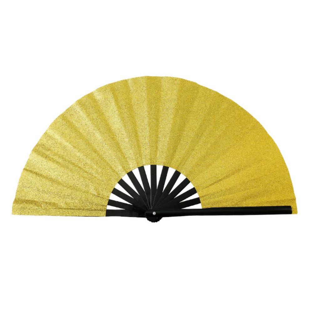 Handheld Performance Dance Fan Glitter Kung Fu Fan Creative Sparkling Folding Fan  Club