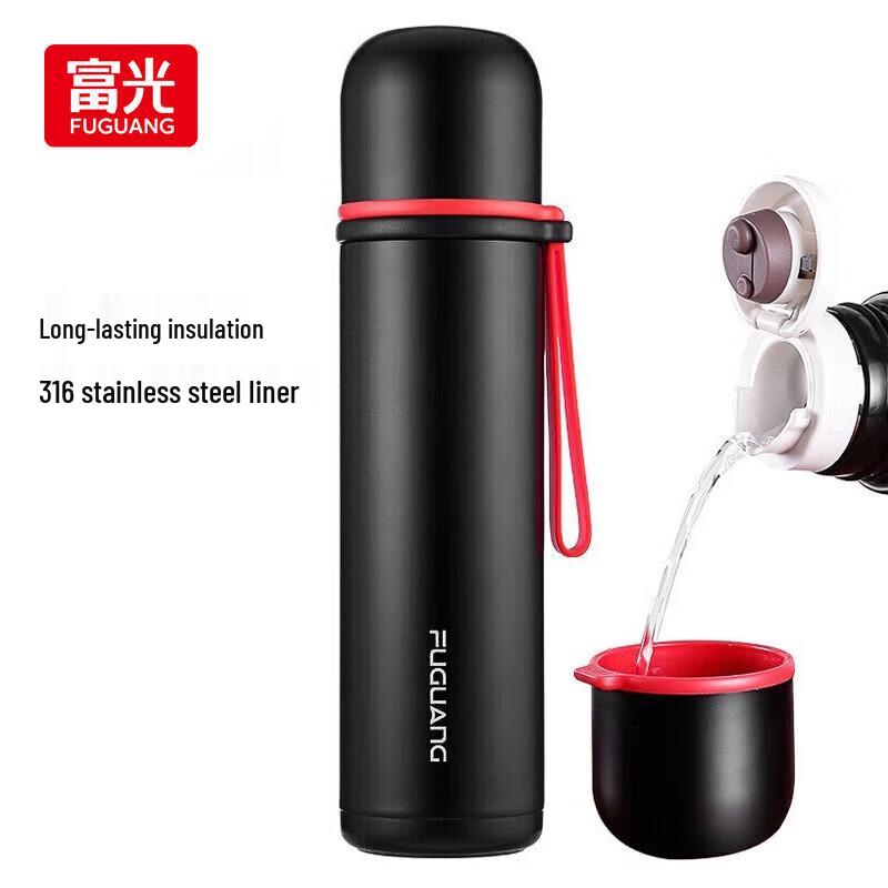 FUGUANG 316 Stainless Steel Double-Drink Insulated Sports Bottle