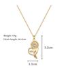 White Synthetic Zircon Flower Jewelry Sets Earrings Necklace for Women