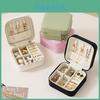 Classic Leather Jewelry Box With Compact Design For Travel And Gift Use