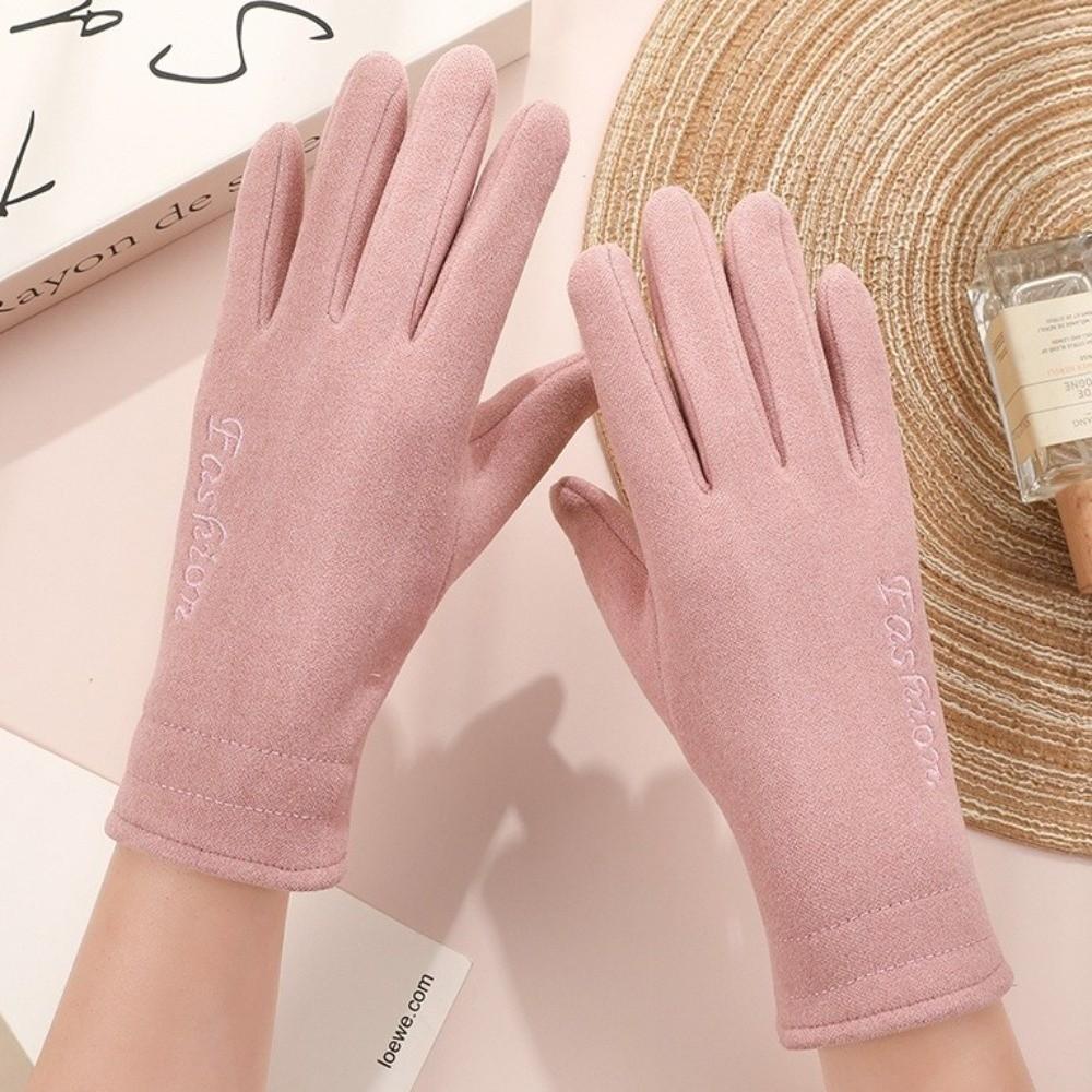 Plush Touch Screen Gloves Warm Driving Mittens New Skiing Gloves  Girls