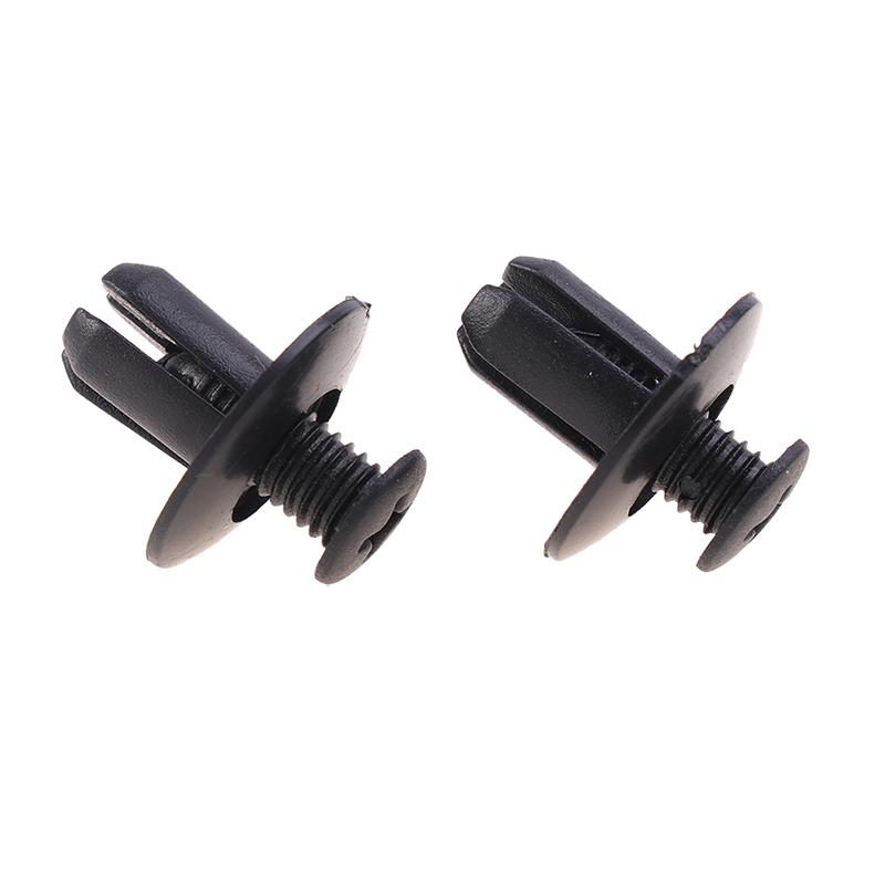 50Pcs Universal Car Bumper Fender 8Mm Hole Plastic Rivets Fastener Screw