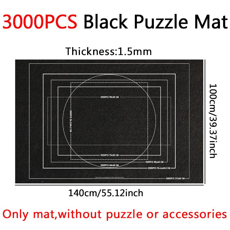 Puzzle Storage Mat Felt Storage Blanket Grey Black Various Size for 1500/2000/3000pcs Puzzles Parent-child Interaction Props ZYF