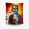Medieval Knight Tapestry  Crusader Warrior Design Perfect for Historical Themed Room Decor Large Wall Hanging Artwork