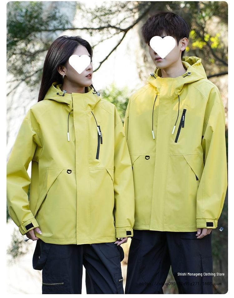 2025 Spring/Autumn Outdoor Waterproof Windbreaker Jacket for Couples