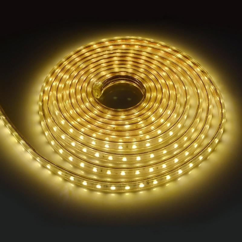 1M Waterproof SMD 5050 LED Strip 220V 230V 60leds/m Flexible Tape Rope Light