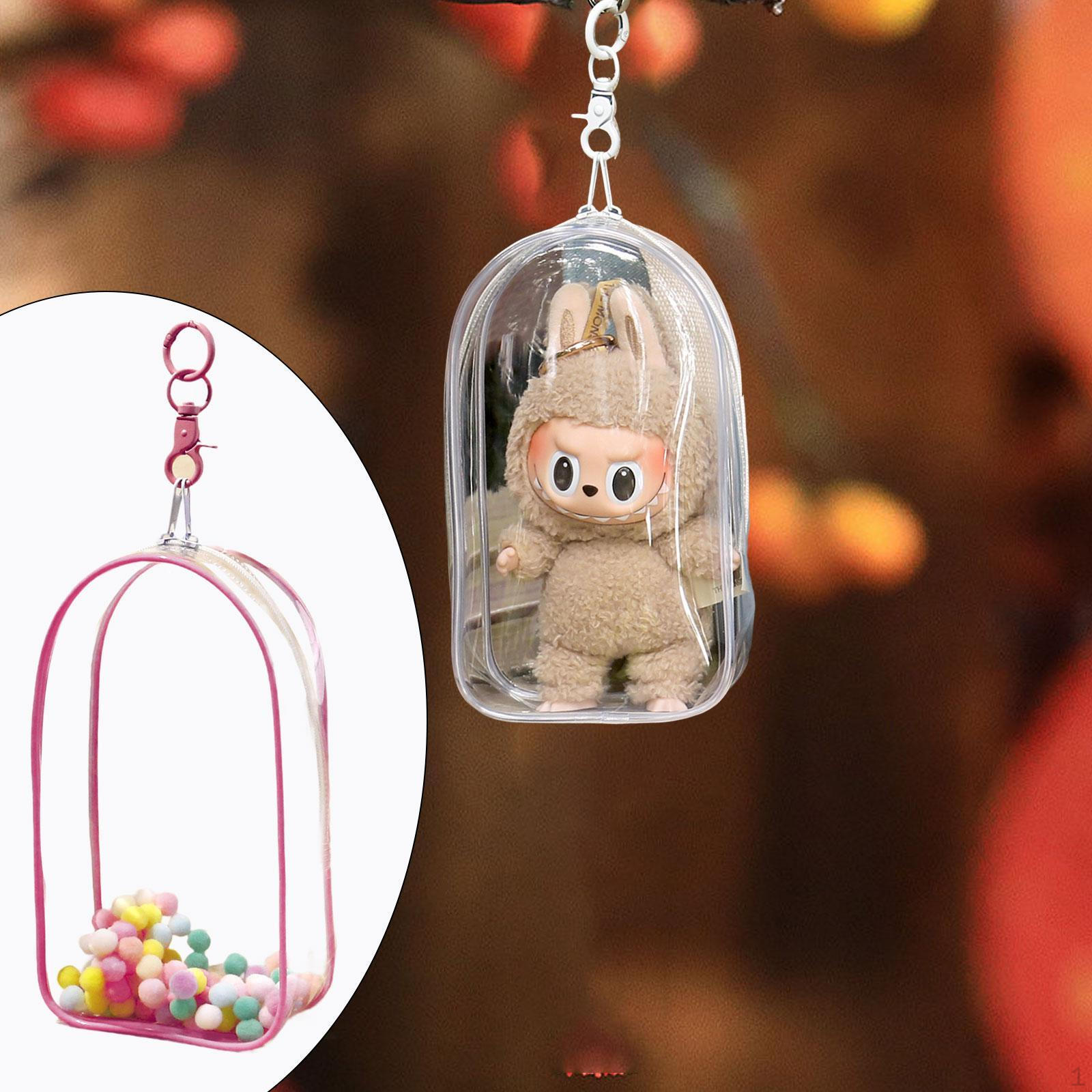 

Сумка для переноски кукольных фигурок, компактный органайзер с брелком для коллекционеров