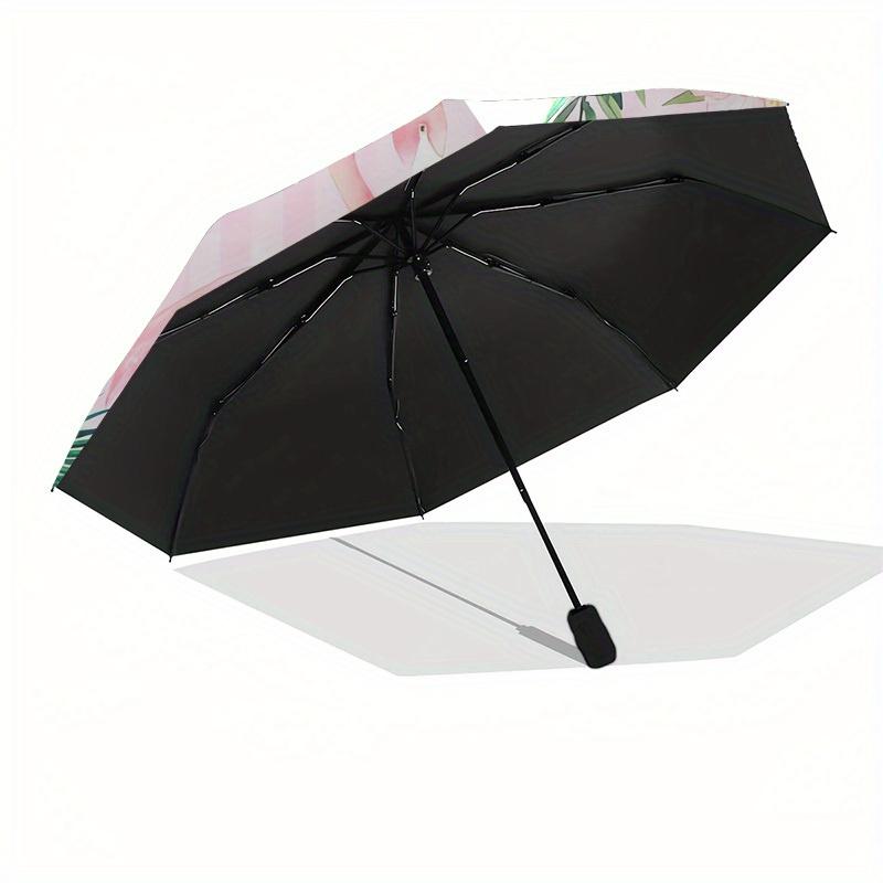 1pc Flamingo, Tropical Themed High-quality Umbrella,Automatic Opening and Closing Umbrella,Multi-functional Umbrella G0811190