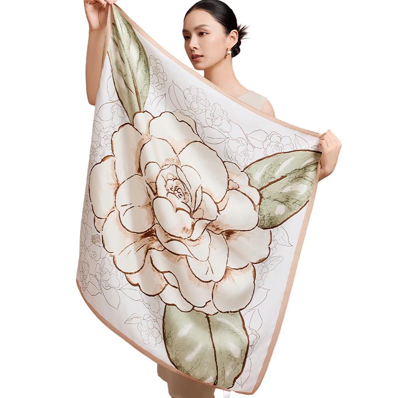 

Shanghai Story 100% Mulberry Silk Square Scarf 86cm*86cm