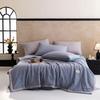 Solid Color Cotton Bubble Double-layer Yarn Summer Quilt Soybean Summer Quilt Four-piece Summer Cool Air Conditioner Quilt