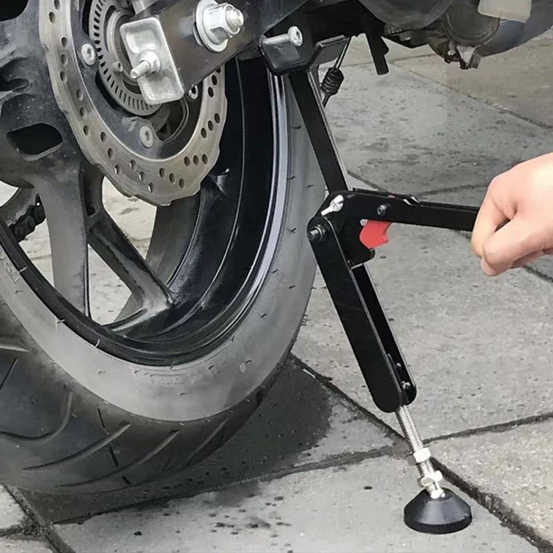 Frame For Motorcycle Universal Motorcycle Folding Lifting Support Frame Foldable Heavy Lift Stand Stable Crane чёрный