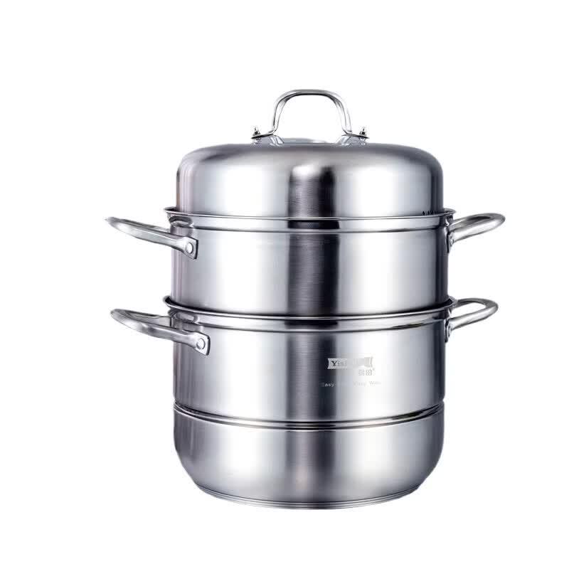 Yibo 3-Layer Stainless Steel Gas Stove Steamer Pot
