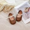Girls' Leather Shoes, New Autumn Children's Shoes, Soft-soled Princess Shoes, Spring and Autumn Girls' Single Shoes, Black