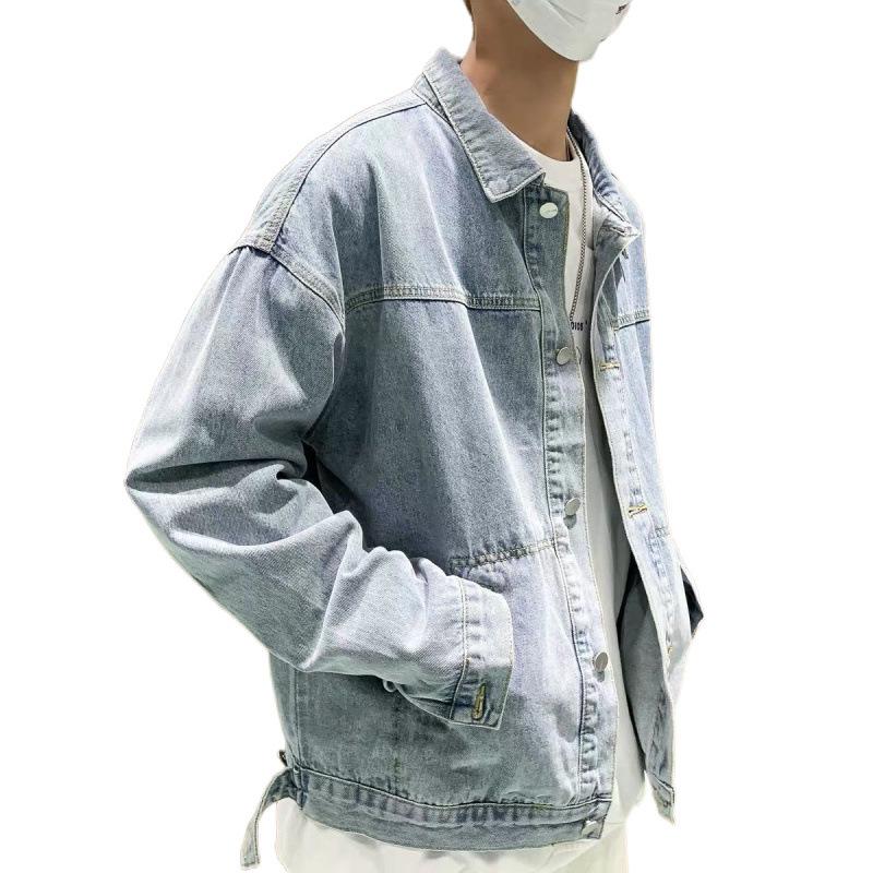 Bunda Pánská Korejská Verze Trend Volná Jarní a Podzimní Pánská Bunda Všestranná