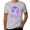 Dont Panic Hitchhikers Quote TShirt plain tops cheap stuff funny t shirts for Unisex