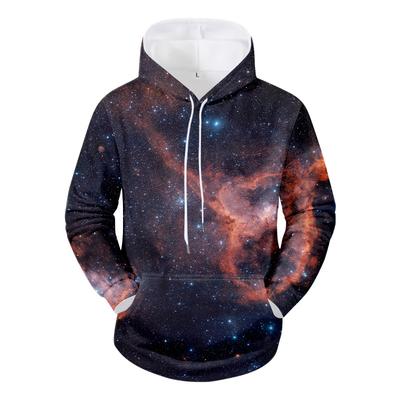 Spring and Autumn New Men's 3D Printed Casual Personalized Hoodie Hoodie Pullover