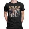 Bon Jovi Retro Rock Concert Klassiek Nieuwigheid 100% Katoen T-shirt Tops Voor Mannen