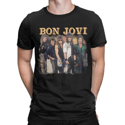 Bon Jovi Retro Rockový Koncert Klasické Novinky 100% Bavlna Tričko Topy Pro Muže