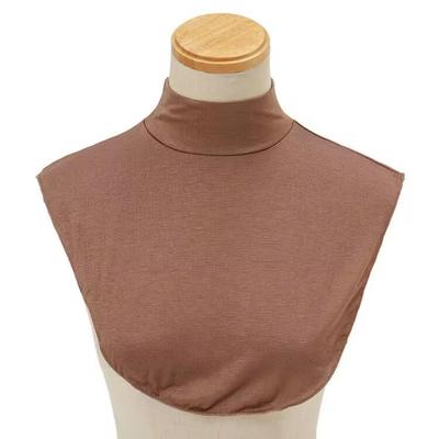Women's Solid High Collar Faux Collar In Modal Cotton