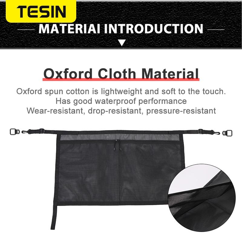 Plasa de portbagaj TESIN pentru portbagaj pentru Ford Bronco 2022 cu 4 usi, organizatoare de plasa de bagaje pentru interiorul masinii