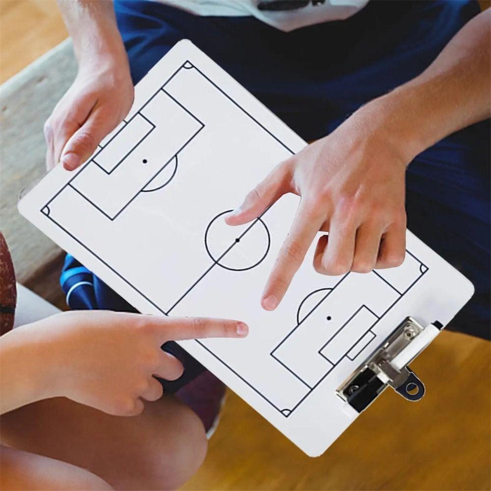 Practice Board Football Clipboard Double Sided Basketball Strategy Board  Training Aid
