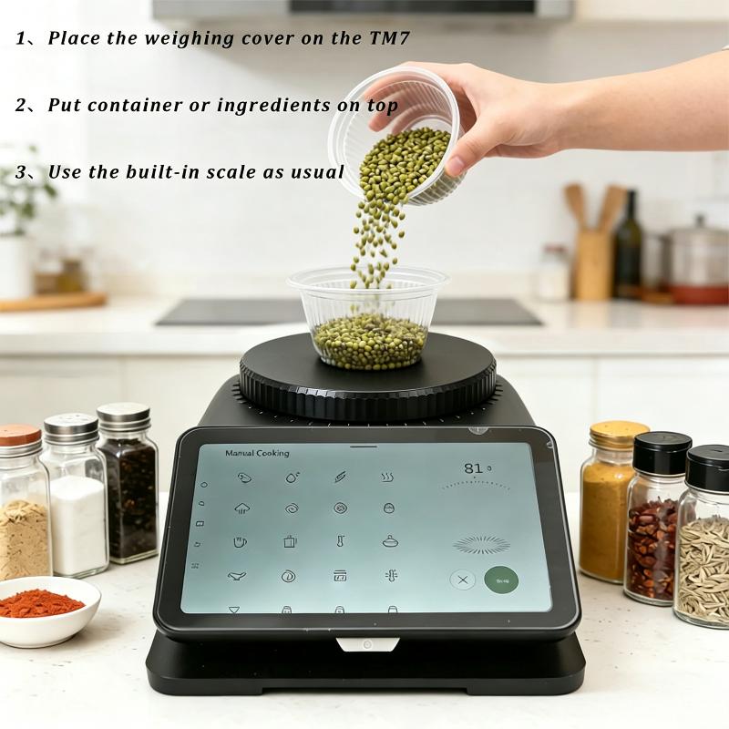 Soft Durable TM7 Compatible Silicone Weighing Scale Cover Scratch Resistant Protective Lid for Bakery Commercial Use