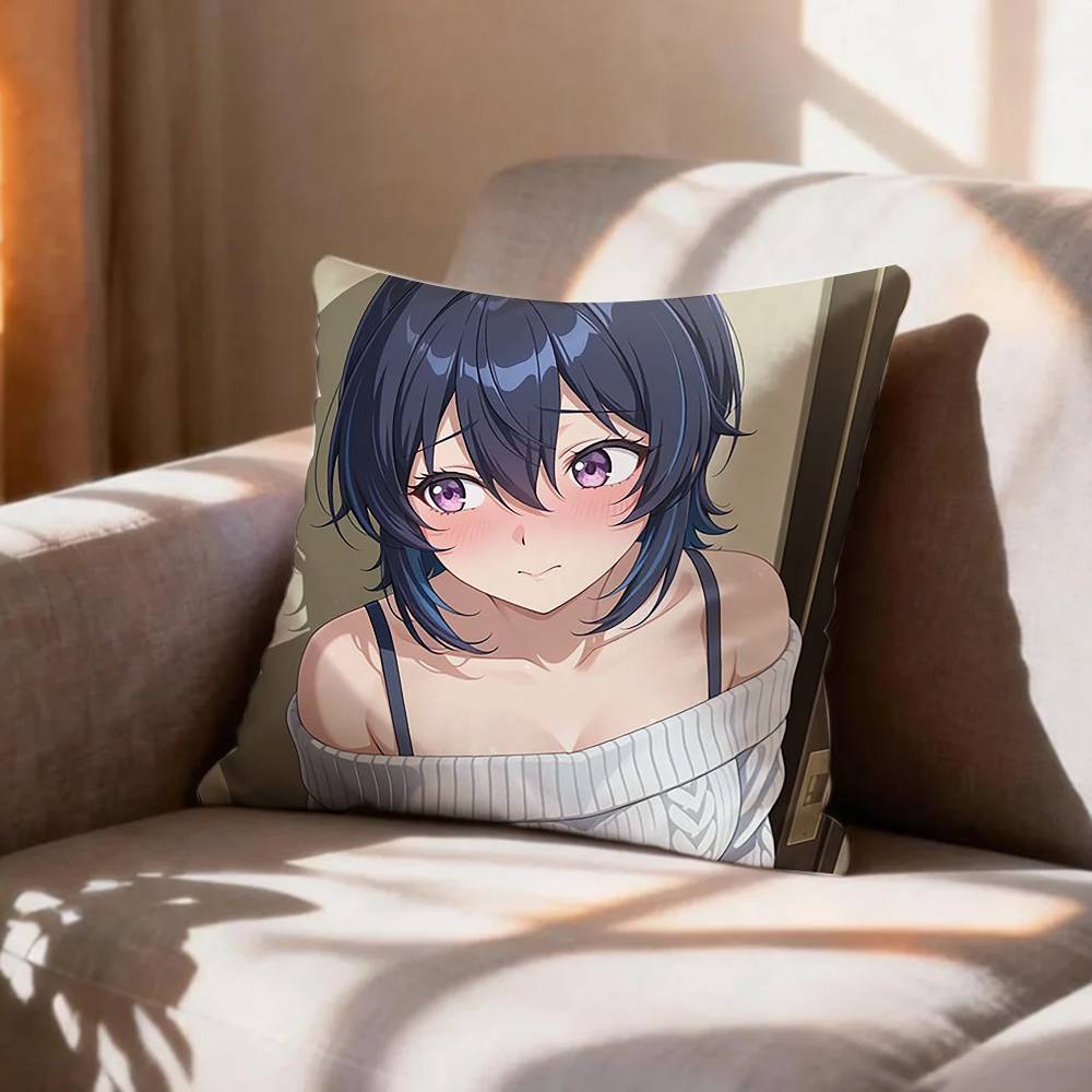 Sweet Umi MMaki Asanagi Pillow Case Pattern Printed Pillowcase For Living Room Sofa Cushion Cover