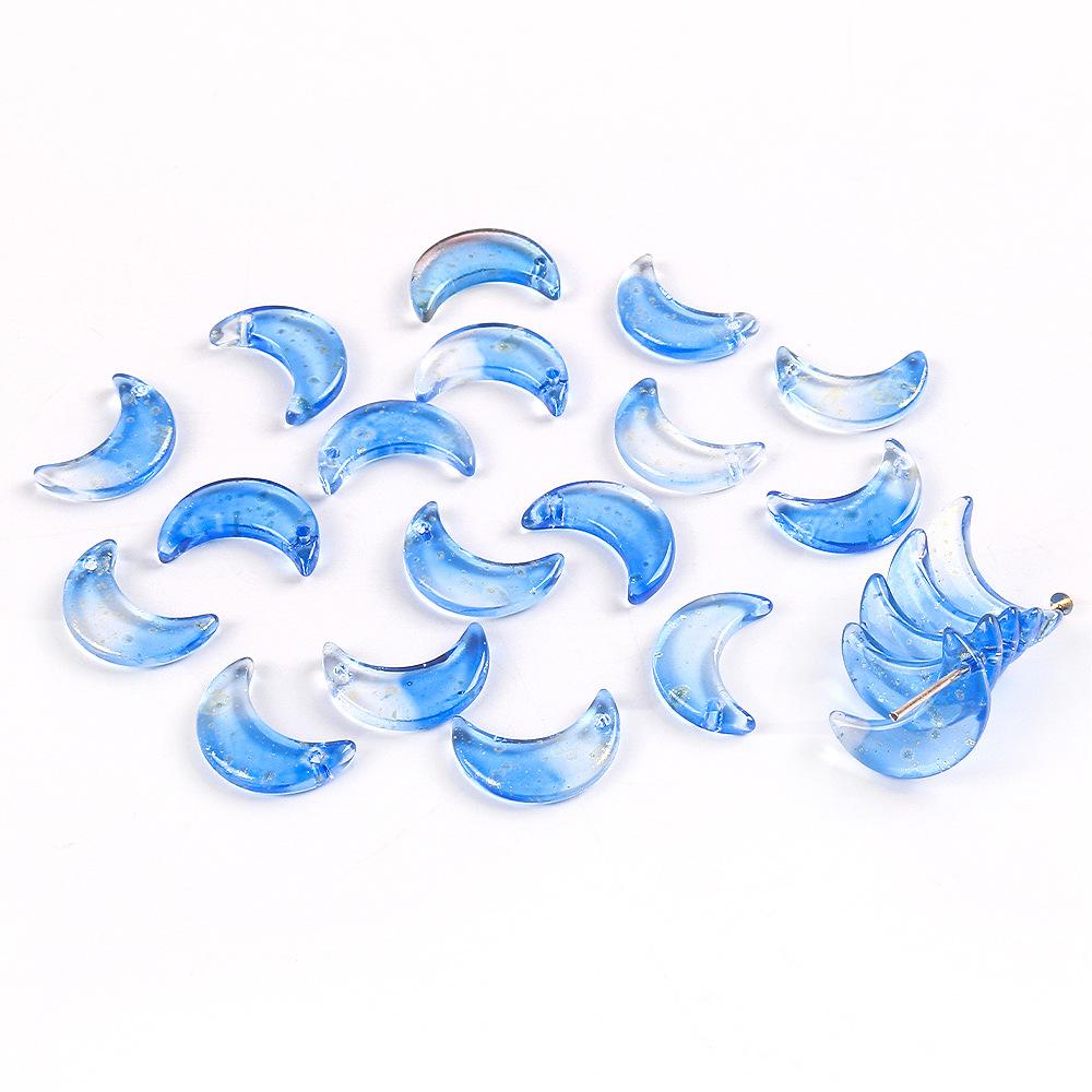 Simfonia de Sticlă Lună Pandantiv Mic Lună Semilună Margea Bratara Pandantiv Bricolaj Bratara Colier Pandantiv Margea Liberă Accesorii Bijuterii