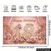 2D Pink Gold 18th Birthday Backdrop for Debut/Coming-of-Age Party Photoshoot