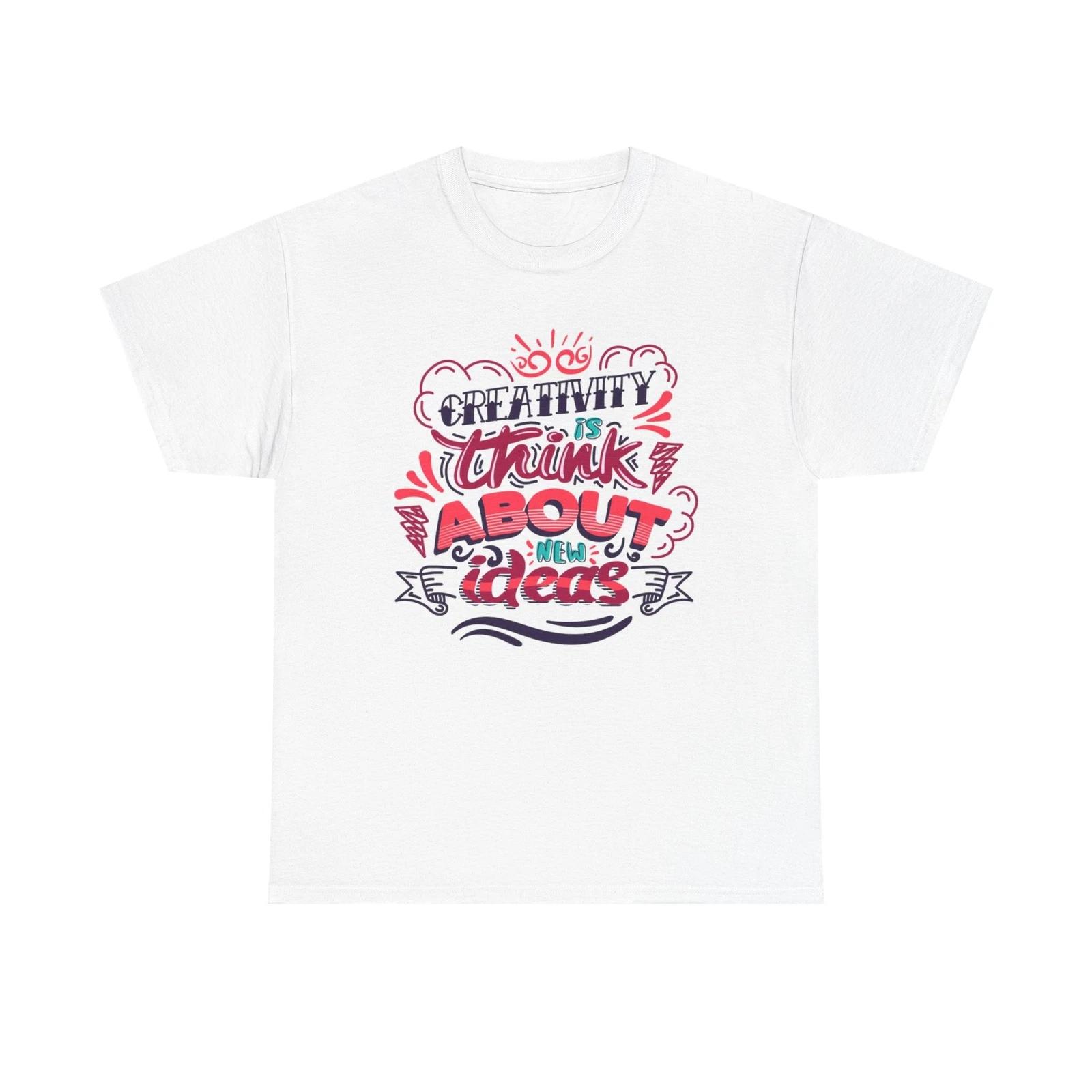 Men s and Women s T-shirts Creativity Think About New Ideas M